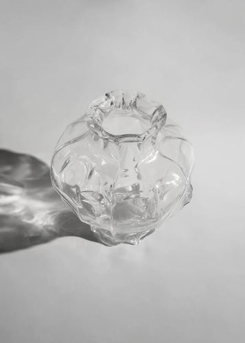 Ammonit Large Vase Clear