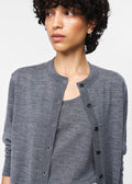Lilja Merino Cardigan Stone Grey