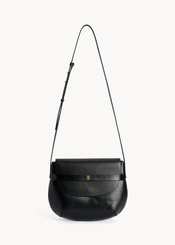 Maellon Leather Shoulder Bag Black