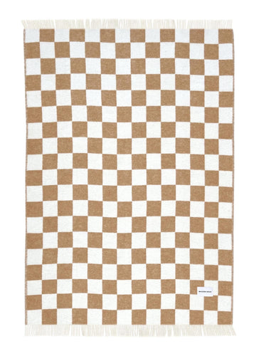 Checkerboard Ullpledd Terra white