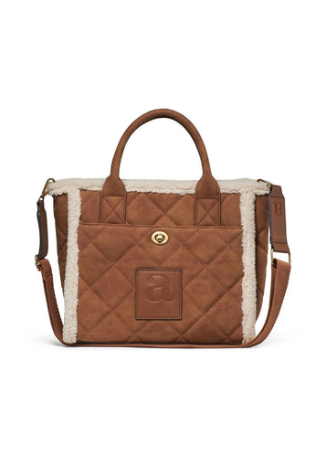 Darcy Mini Shearling Bag Chestnut