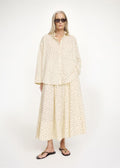 Derris Voile Organic Cotton Shirt Polka Dot Print