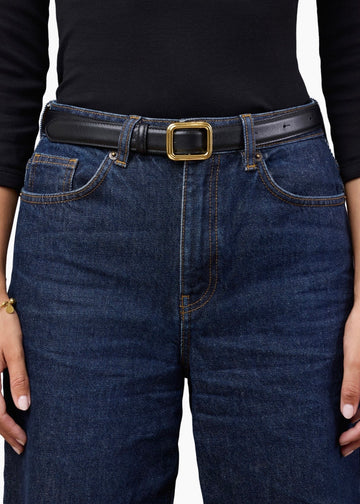 The Georgia Wide Belt Black