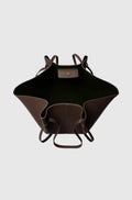 Large Mochi Espresso Pebble Grained Leather