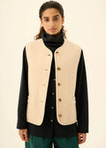 Cas Teddy Vest Ecru