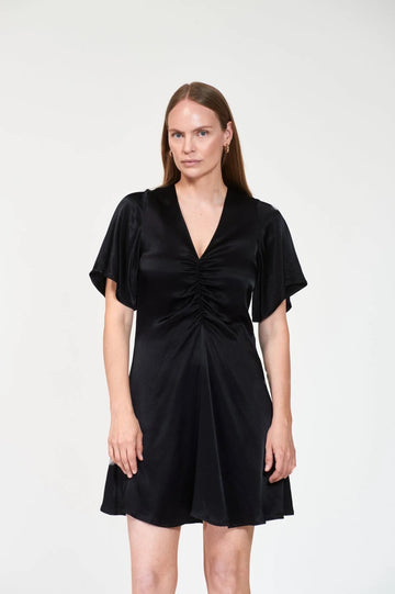 Lieben Satin Dress Black