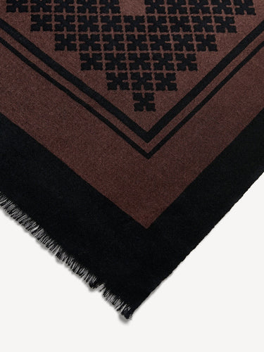 Julee Wool Scarf Dark Chokolate