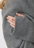Frame Oversized Sweater Grey Camo