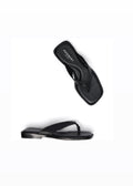 Lina Slippers Leather Black