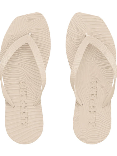 Tapered Platform Flip Flop Eggnog