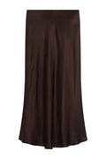 Emerson Satin Skirt Darkest Brown
