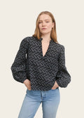 Karro Blouse | Black Lupin Print