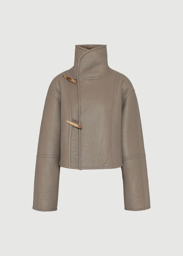 Hawk Shearling Jacket Taupe