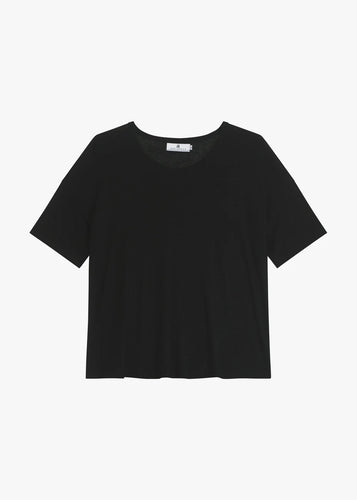 Melis Linen T-skjorte | Black