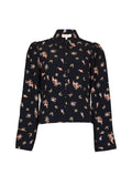 Striped Organza Blouse Midnight Field