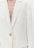 Elton Classic Gabardine Blazer Ivory Shade