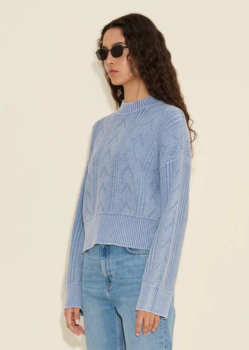 Serena Knit Sweater Blue