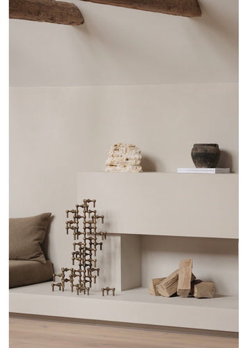 Stoff Nagel Lysestake Bronzed Brass