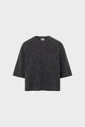 Madina Short Sleeve Knit Blackish Melange