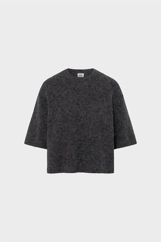 Madina Short Sleeve Knit Blackish Melange