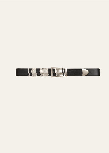 Rattle Belt Black & Silver
