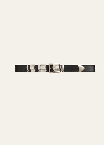 Rattle Belt Black & Silver