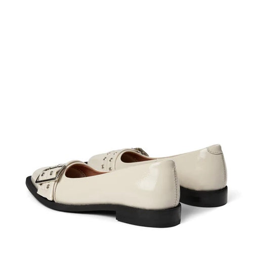 Saso Beige Patent Ballerina