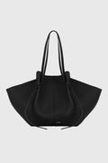 Large Mochi Black Pebble Grained Leather