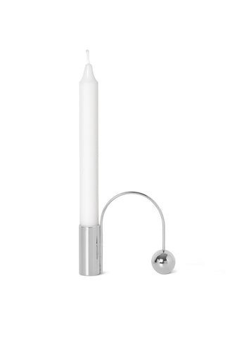 Balance Candle Holder Chrome