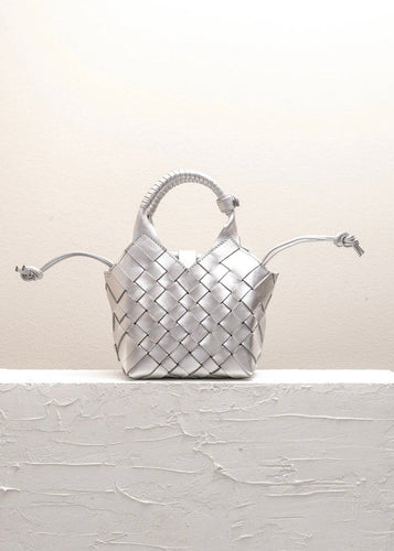 Misu Mini Silver Crossbody Bag