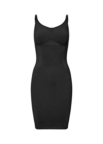 Contour Shapewear Slip Dress Black