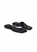 Lina Slippers Leather Black