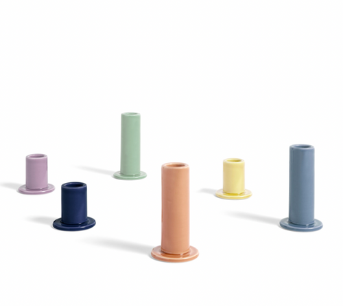 Tube Medium Candleholder  | Blue