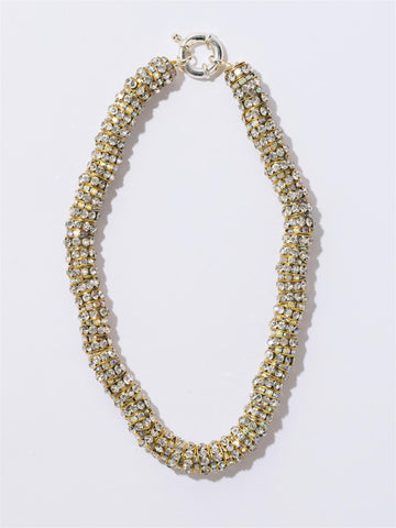 Fat Golden Diamond Necklace