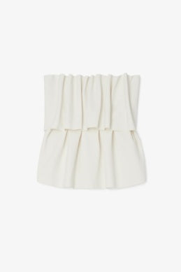 Sculpted Tube Top | White