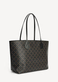 Abigail Printed Tote Bag Dark Chokolate