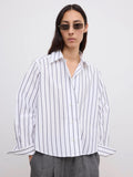 Cropped Shirt White Black