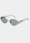 Bella Solbrille Silver Crystal