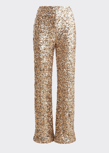 Dali Sequin Trouser | Champagne