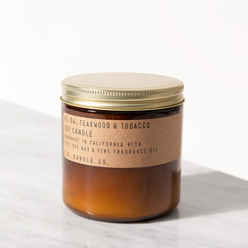 NO.04 Teakwood & Tobacco | Large Candle