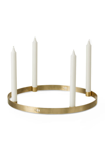 Candle Holder Circle | Brass