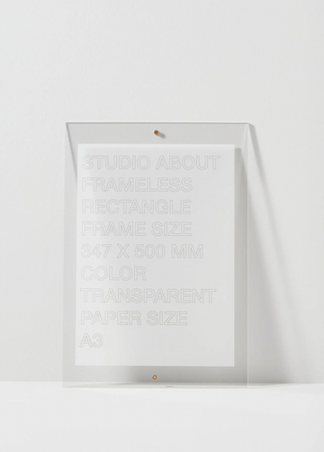 Frameless A3 | Rectangle | Transparent