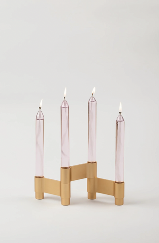 Link Candle Holder | Golden Anodized