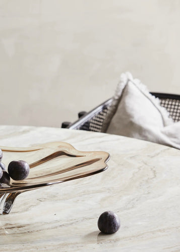 Erie Round Coffee Table | Ivory Nature Marble Tabletop