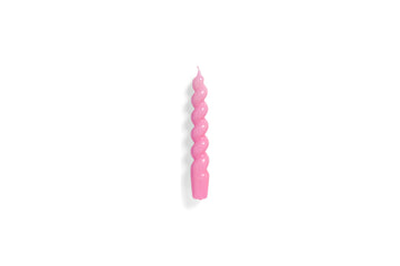 Spiral Kronelys | Dark Pink 19cm