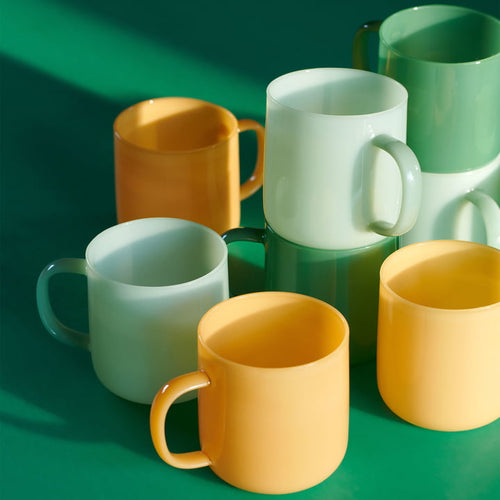 BOROSILICATE MUG | SET OF 2 | JADE YELLOW