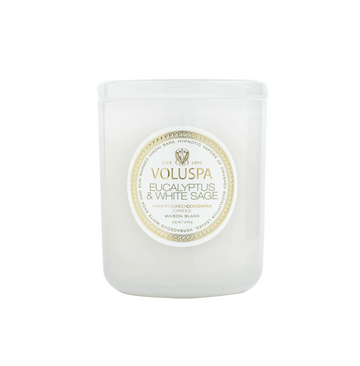 Klassisk Duftlys | Eucalyptus & White Sage 60t