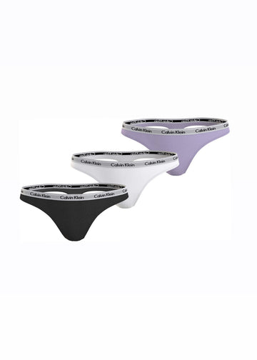 Thong 3pk | Black, White & Pastel Lilac