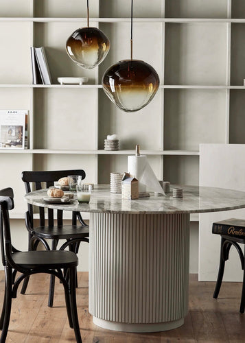 Erie Round Coffee Table | Ivory Nature Marble Tabletop