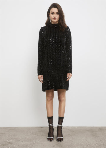 Club Sequin Dress | Black